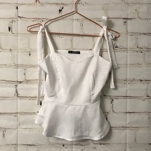 White tie flare camisole